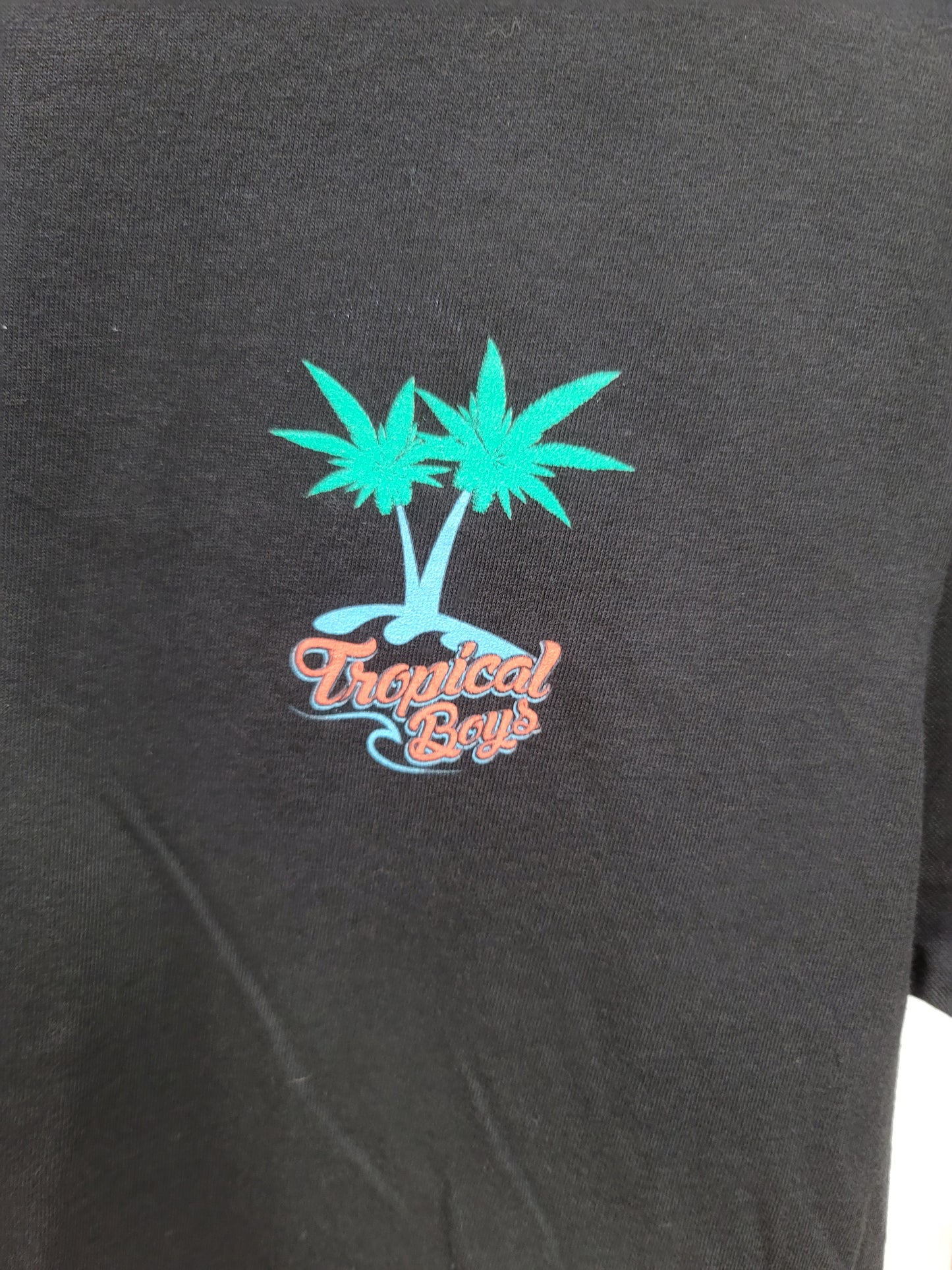 Tropical Boys Shirt Black Small