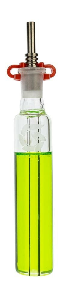 14mm Nectar Collector Glycerine Green w/Titanium Nail
