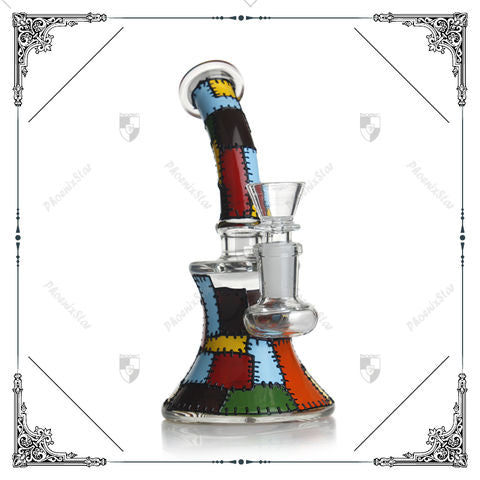 Patchwork Waterpipe Multi Colored