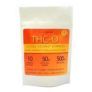 D8 PRO THC-O Lychee Coconut Gummies 500mg