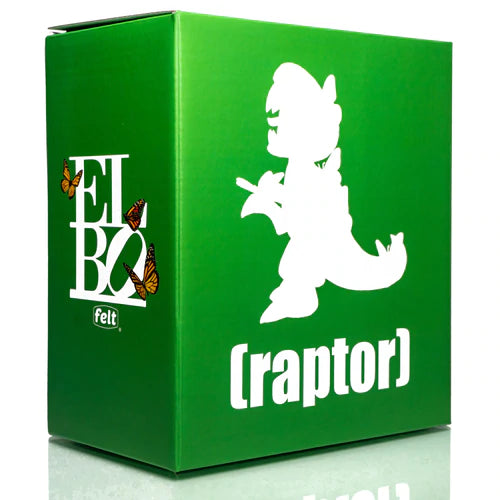 ELBO Felt Green Raptor Vinyl Toy
