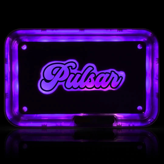 Pulsar Glow LED Rolling Tray Purple