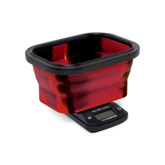 Trueweigh Mini Collapsible Bowl Scale Red & Black