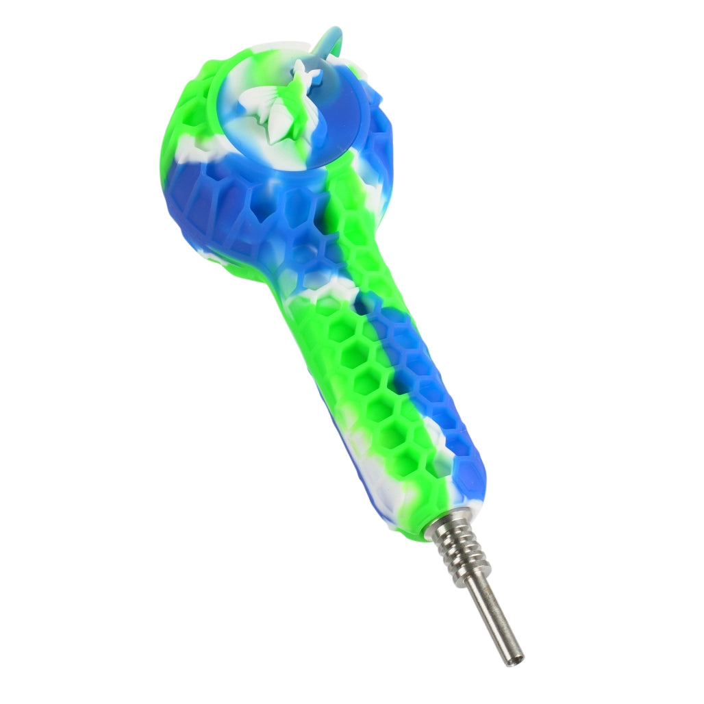 Silicone Pipe 2 in 1 Nectar Collector w/Titanium Nail