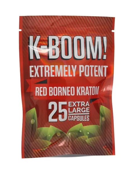 25ct Red Borneo Kratom Capsules KK-CP-R