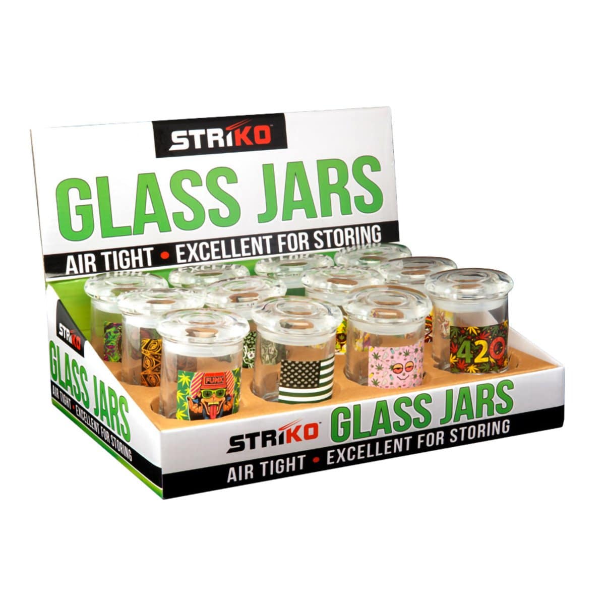 Striko Glass Jars 3"